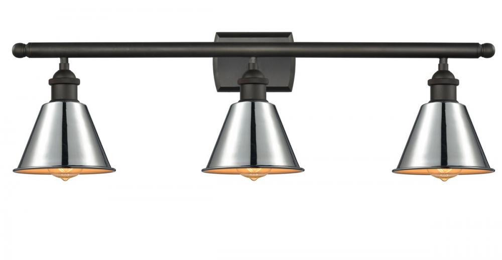 Smithfield - 3 Light - 27 inch - Oil Rubbed Bronze - Bath Vanity Light