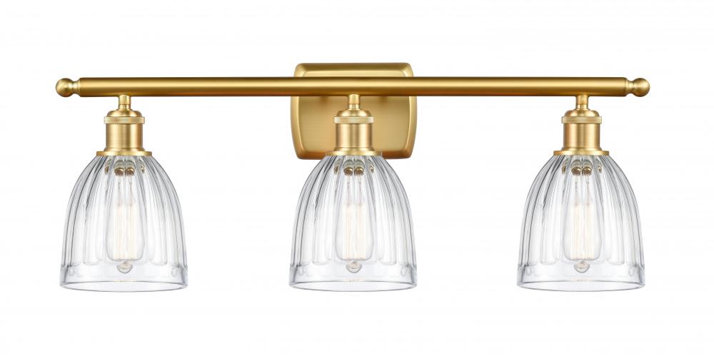 Brookfield - 3 Light - 26 inch - Satin Gold - Bath Vanity Light