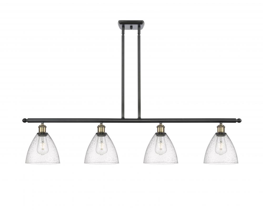 Bristol - 4 Light - 48 inch - Black Antique Brass - Cord hung - Island Light