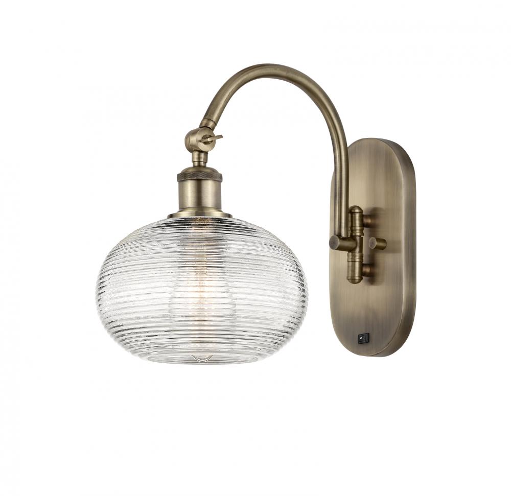 Ithaca - 1 Light - 8 inch - Antique Brass - Sconce