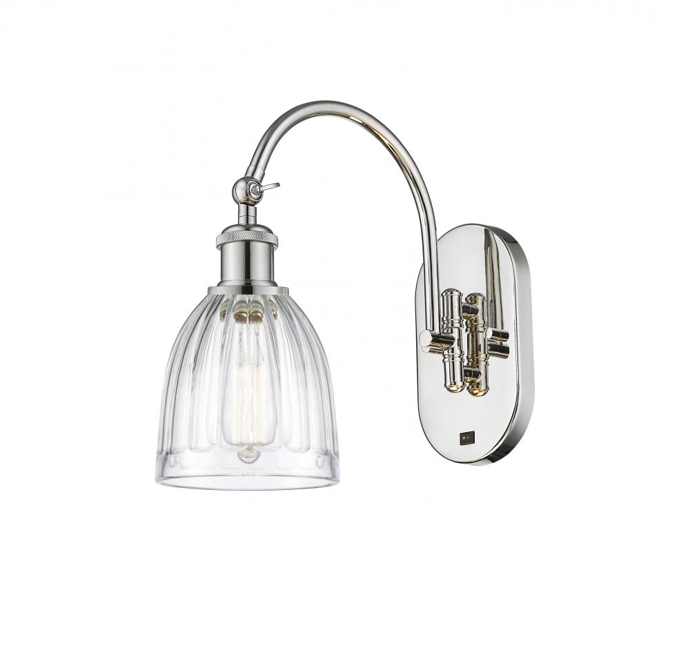 Brookfield - 1 Light - 6 inch - Polished Nickel - Sconce