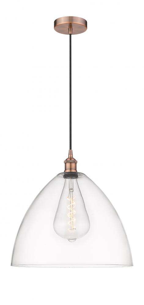 Bristol - 1 Light - 16 inch - Antique Copper - Cord hung - Pendant