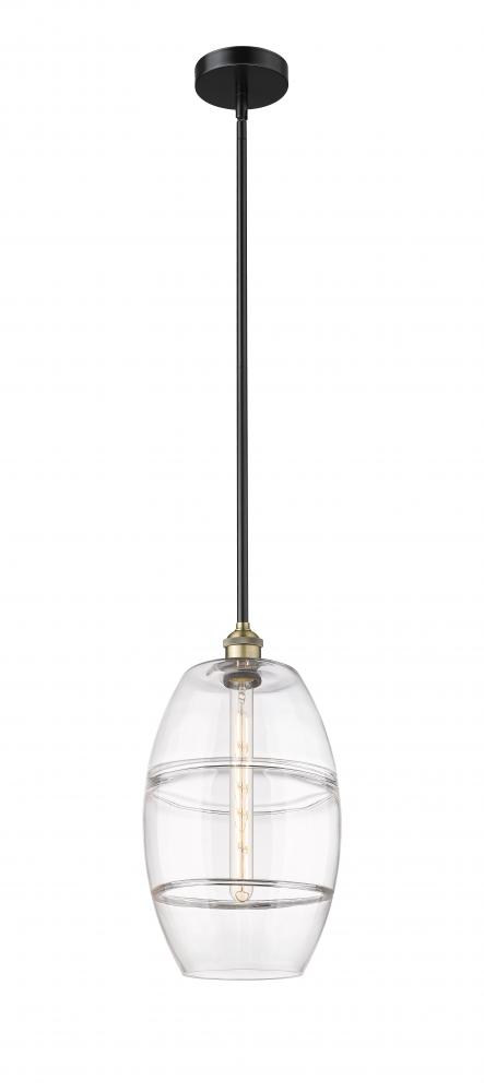 Vaz - 1 Light - 10 inch - Black Antique Brass - Cord hung - Mini Pendant