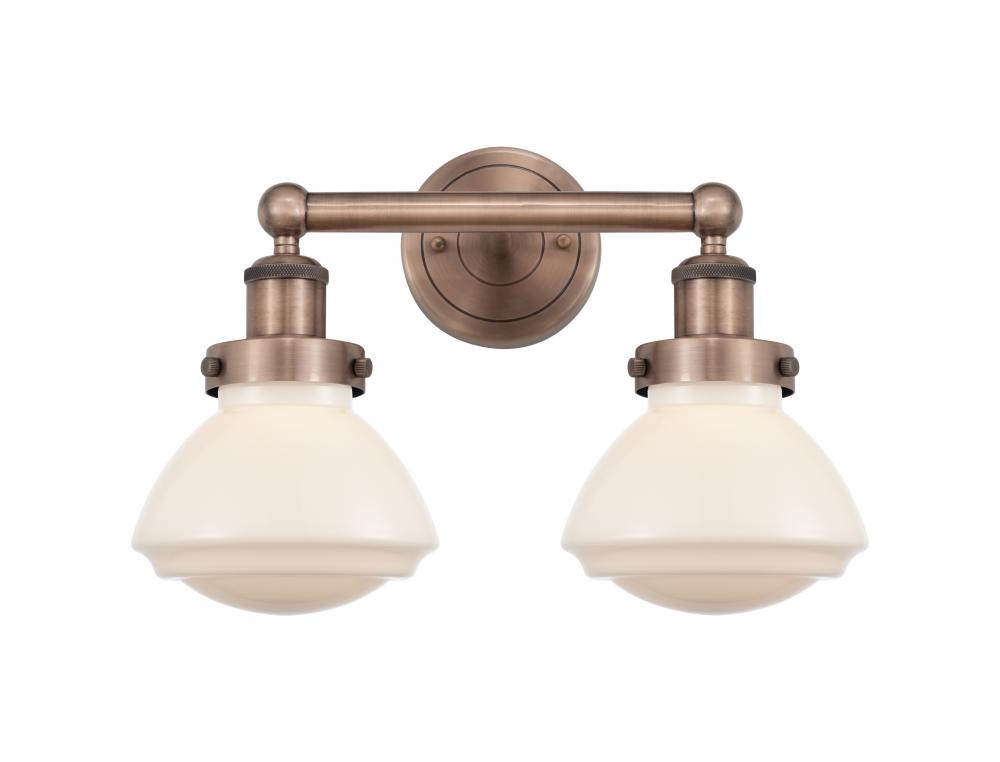 Olean - 2 Light - 16 inch - Antique Copper - Bath Vanity Light