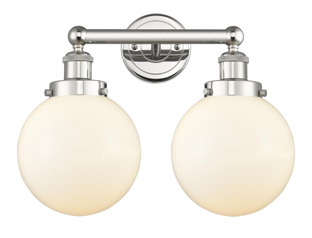 Beacon - 2 Light - 17 inch - Polished Nickel - Bath Vanity Light