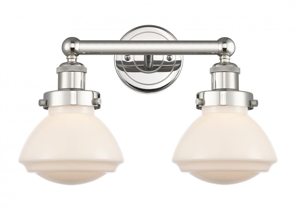 Olean - 2 Light - 16 inch - Polished Nickel - Bath Vanity Light