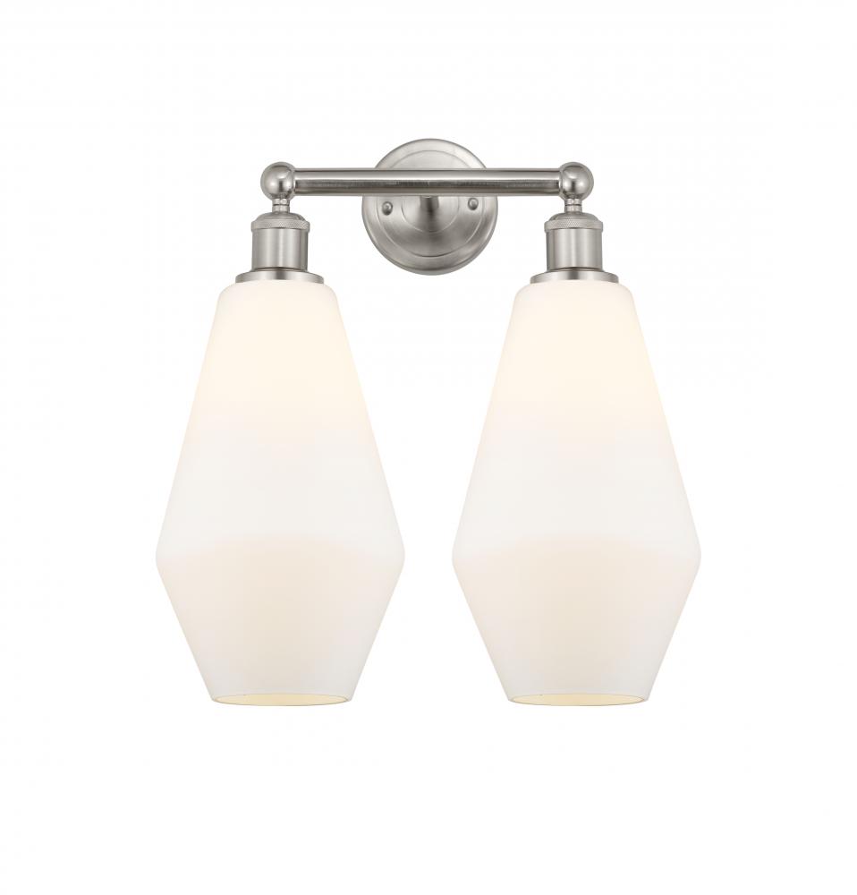 Cindyrella - 2 Light - 16 inch - Satin Nickel - Bath Vanity Light