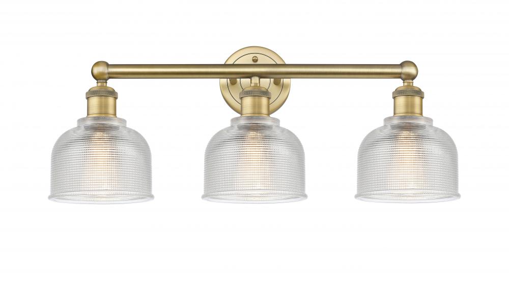 Dayton - 3 Light - 24 inch - Brushed Brass - Bath Vanity Light