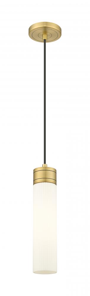 Boreas - 1 Light - 3 inch - Brushed Brass - Cord Hung - Mini Pendant