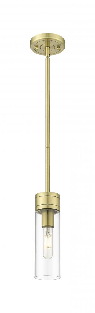 Boreas - 1 Light - 3 inch - Antique Brass - Stem Hung - Mini Pendant