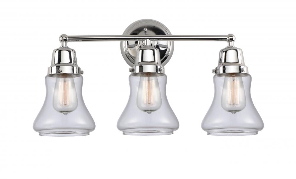 Bellmont - 3 Light - 22 inch - Polished Chrome - Bath Vanity Light