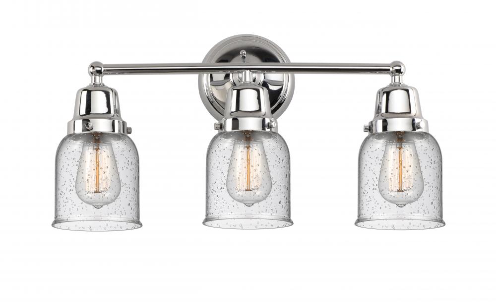 Bell - 3 Light - 21 inch - Polished Chrome - Bath Vanity Light