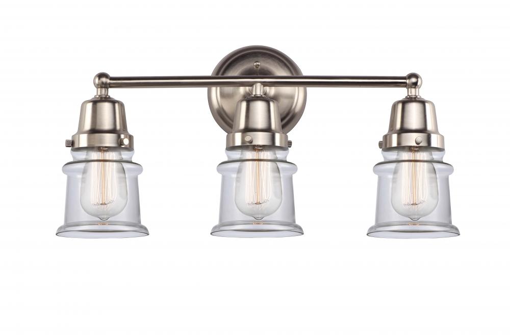 Canton - 3 Light - 21 inch - Brushed Satin Nickel - Bath Vanity Light