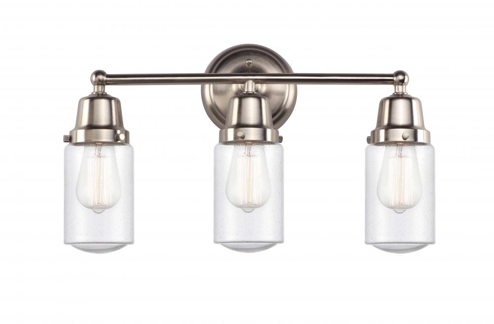 Dover - 3 Light - 21 inch - Brushed Satin Nickel - Bath Vanity Light