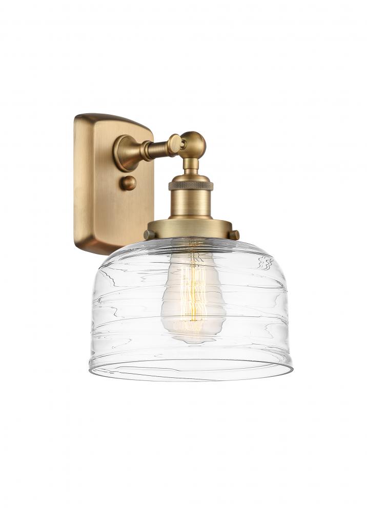 Bell - 1 Light - 8 inch - Brushed Brass - Sconce