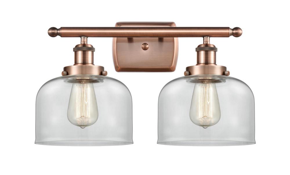 Bell - 2 Light - 18 inch - Antique Copper - Bath Vanity Light