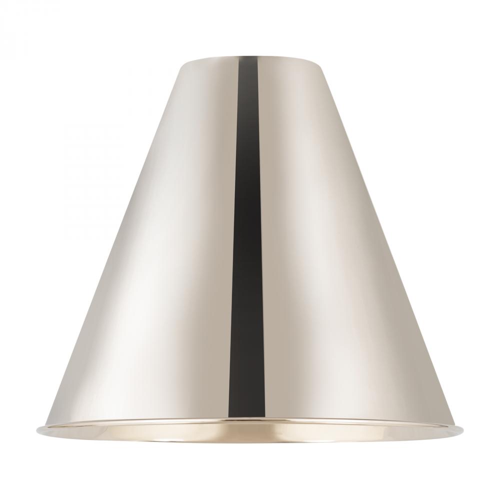 Berkshire Light 8 inch Polished Nickel Metal Shade