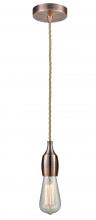 Innovations Lighting 100AC-10RE-3AC - Chelsea - 1 Light - 2 inch - Antique Copper - Cord hung - Mini Pendant