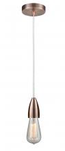 Innovations Lighting 100AC-10W-4AC - Fairchild - 1 Light - 2 inch - Antique Copper - Cord hung - Mini Pendant