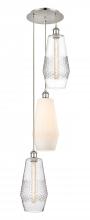 Innovations Lighting 113B-3P-PN-G680-MU - Windham - 3 Light - 14 inch - Polished Nickel - Cord hung - Multi Pendant