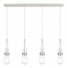 Innovations Lighting 124-452-1P-PN-G452-4CL - Milan - 4 Light - 48 inch - Polished Nickel - Linear Pendant