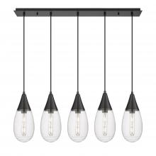 Innovations Lighting 125-450-1P-BK-G450-6SCL - Malone - 5 Light - 38 inch - Matte Black - Linear Pendant