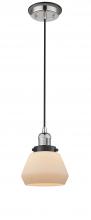 Innovations Lighting 201CBP-PNBK-G171 - Fulton - 1 Light - 7 inch - Polished Nickel - Cord hung - Mini Pendant