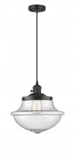 Innovations Lighting 201CSW-BK-G544 - Oxford - 1 Light - 12 inch - Matte Black - Cord hung - Mini Pendant