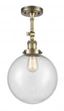 Innovations Lighting 201F-AB-G204-10 - Beacon - 1 Light - 10 inch - Antique Brass - Semi-Flush Mount