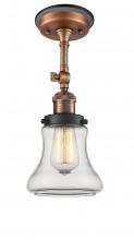 Innovations Lighting 201FBP-ACBK-G192 - Bellmont - 1 Light - 6 inch - Antique Copper - Semi-Flush Mount