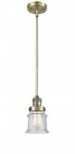 Innovations Lighting 201S-AB-G184S - Canton - 1 Light - 5 inch - Antique Brass - Stem Hung - Mini Pendant