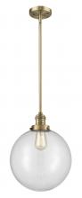 Innovations Lighting 201S-BB-G202-12 - Beacon - 1 Light - 12 inch - Brushed Brass - Stem Hung - Mini Pendant