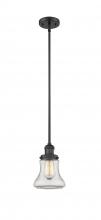 Innovations Lighting 201S-BK-G192 - Bellmont - 1 Light - 7 inch - Matte Black - Stem Hung - Mini Pendant