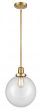 Innovations Lighting 201S-SG-G202-10 - Beacon - 1 Light - 10 inch - Satin Gold - Stem Hung - Mini Pendant