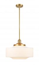 Innovations Lighting 201S-SG-G691-16 - Bridgeton - 1 Light - 12 inch - Satin Gold - Stem Hung - Mini Pendant