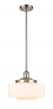 Innovations Lighting 201S-SN-G691-12 - Bridgeton - 1 Light - 12 inch - Brushed Satin Nickel - Stem Hung - Mini Pendant