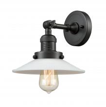 Innovations Lighting 203-BK-G1 - Halophane - 1 Light - 9 inch - Matte Black - Sconce