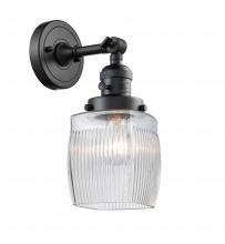 Innovations Lighting 203SW-BK-G302 - Colton - 1 Light - 6 inch - Matte Black - Sconce