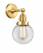 Innovations Lighting 203SW-SG-G202-6 - Beacon - 1 Light - 6 inch - Satin Gold - Sconce