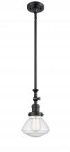 Innovations Lighting 206-BK-G324 - Olean - 1 Light - 7 inch - Matte Black - Stem Hung - Mini Pendant