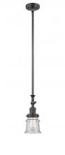 Innovations Lighting 206-OB-G184S - Canton - 1 Light - 5 inch - Oil Rubbed Bronze - Stem Hung - Mini Pendant