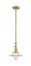 Innovations Lighting 206-SG-G1 - Halophane - 1 Light - 9 inch - Satin Gold - Stem Hung - Mini Pendant