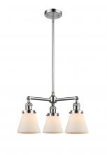 Innovations Lighting 207-PC-G61 - Cone - 3 Light - 19 inch - Polished Chrome - Stem Hung - Chandelier