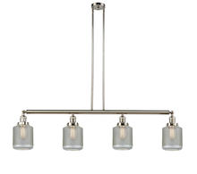 Innovations Lighting 214-PN-G262 - Stanton - 4 Light - 51 inch - Polished Nickel - Stem Hung - Island Light