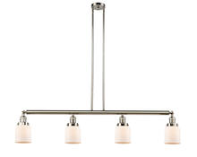 Innovations Lighting 214-PN-G51 - Bell - 4 Light - 50 inch - Polished Nickel - Stem Hung - Island Light