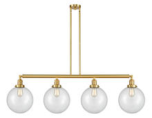 Innovations Lighting 214-SG-G202-10 - Beacon - 4 Light - 54 inch - Satin Gold - Stem Hung - Island Light