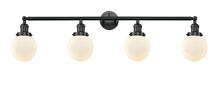 Innovations Lighting 215-BK-G201-6 - Beacon - 4 Light - 42 inch - Matte Black - Bath Vanity Light