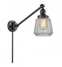 Innovations Lighting 237-BK-G142 - Chatham - 1 Light - 8 inch - Matte Black - Swing Arm