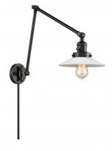 Innovations Lighting 238-BK-G1 - Halophane - 1 Light - 9 inch - Matte Black - Swing Arm