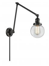 Innovations Lighting 238-BK-G202-6 - Beacon - 1 Light - 6 inch - Matte Black - Swing Arm